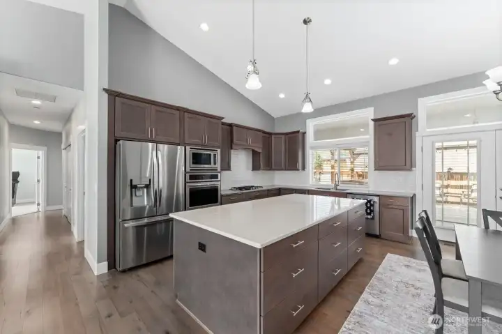 Kitchen featuring modern appliances. Kitchen featuring modern appliances.