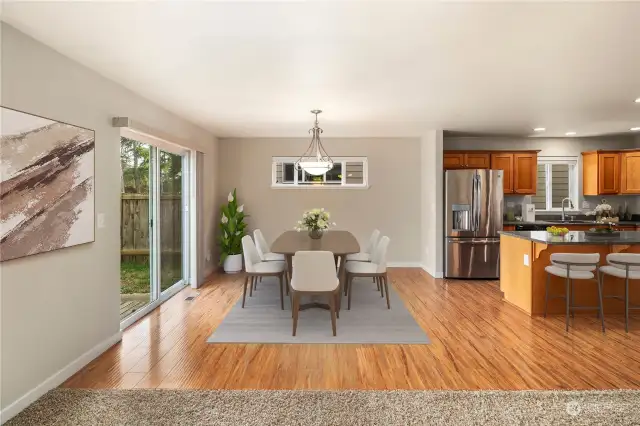 Virtually Staged Dining area