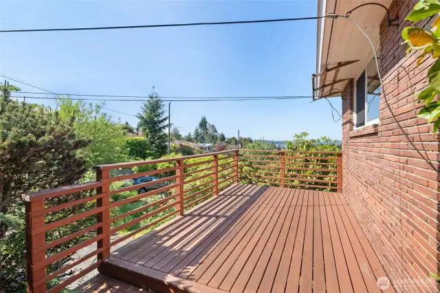 Front Deck with expansive views