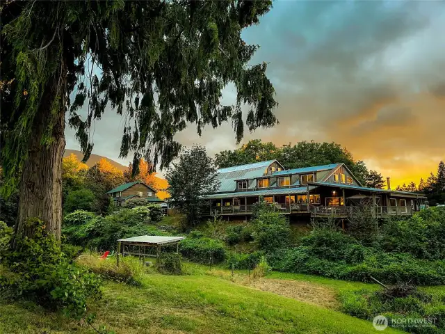 View of Lodge and Main home