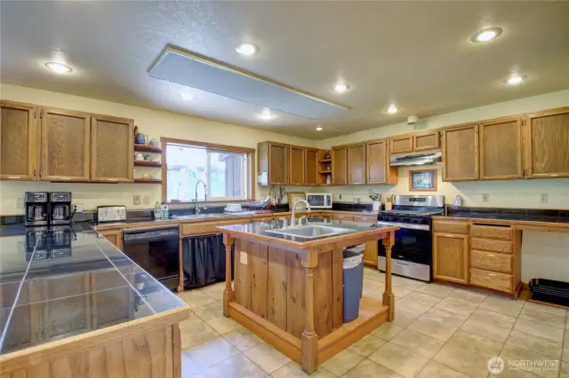 kitchen inside of the lodge