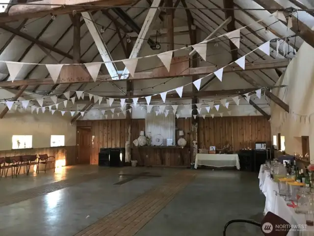 Celebration inside the gathering room