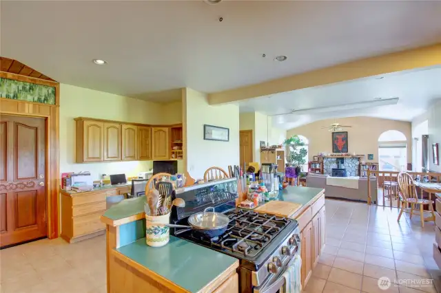 Kitchen inside the main home