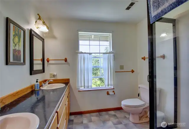 Upper bathroom of main home