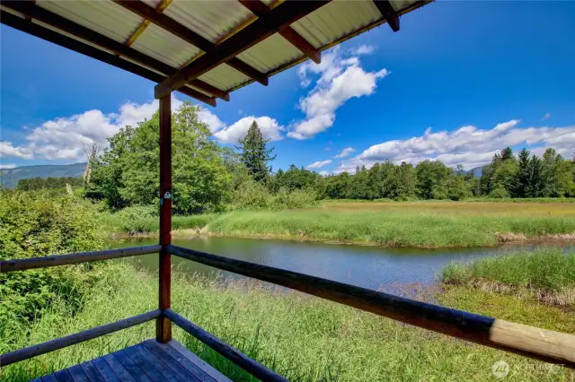 Deck view of cabin/bungalow