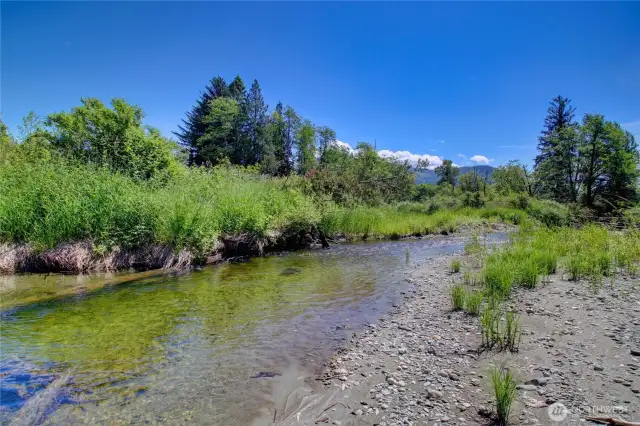 Day Creek in the back part of the property