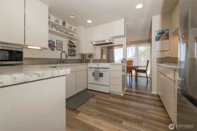 Beautifully updated kitchen with newer appliances.