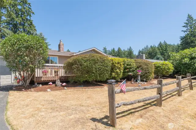 Nestled on a spacious and sunny cul-de-sac lot.