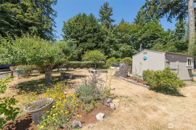 45. A true outdoor oasis for gardening or gatherings.