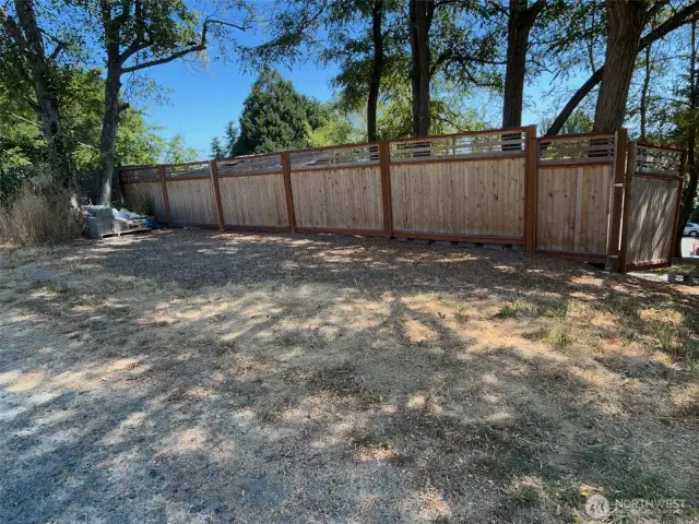 back parking, also could be RV parking