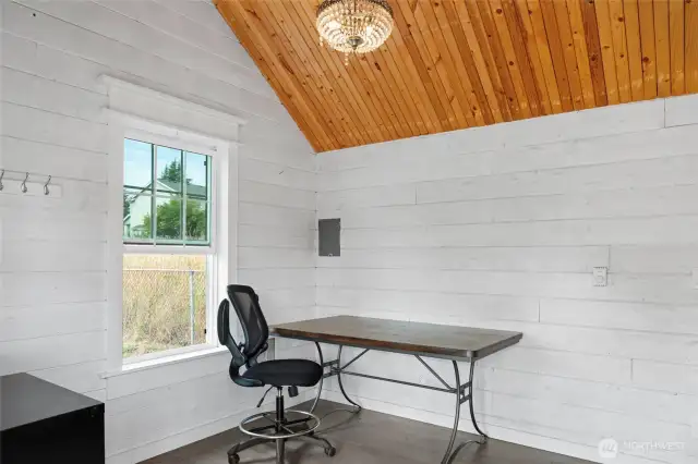 Interior of detached office with