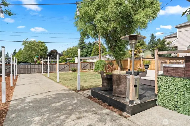 view from mid driveway facing front entrance