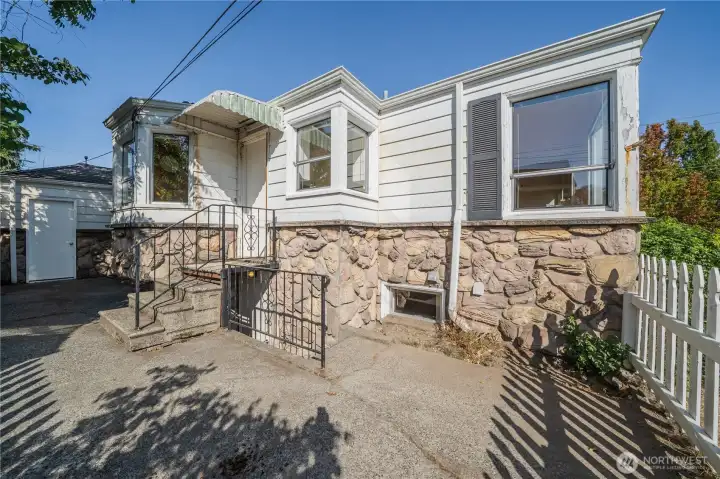 Looking at the backdoor & Basement door/Separate living area door