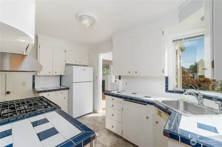 Looking at the kitchen from the Backdoor
