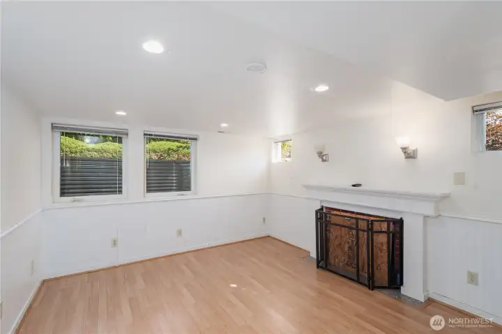 Wood burning Fireplace in downstair living area