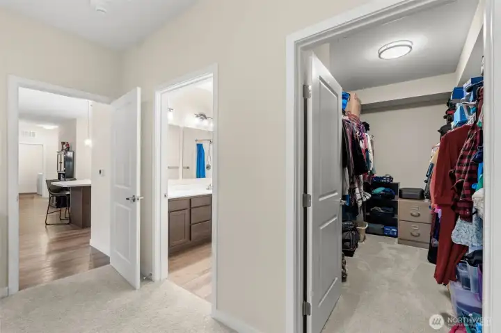 Master room walk-in closet
