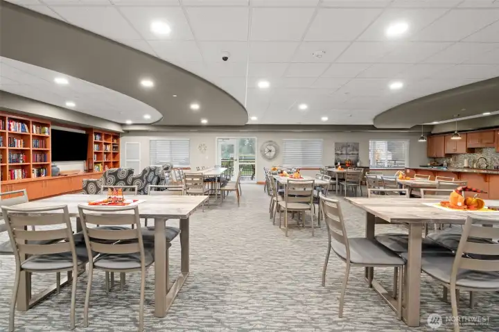 Common area, dining with full kitchen