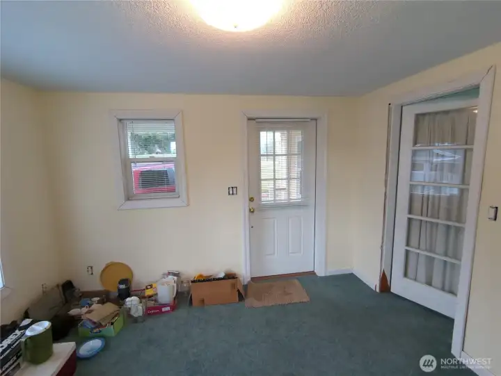 Entry Room coming in from the covered porch.