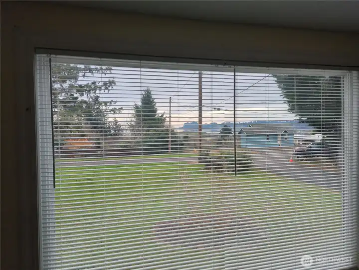 View from the living room window toward Port of Ilwaco.