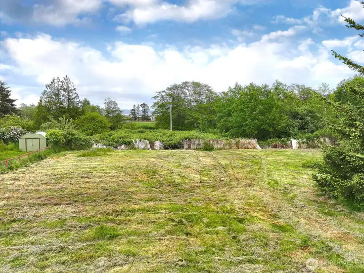 Peekaboo view of Saratoga Passage just standing on the lot.