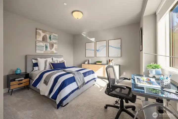 One of 3 spacious upstairs bedroom suites.