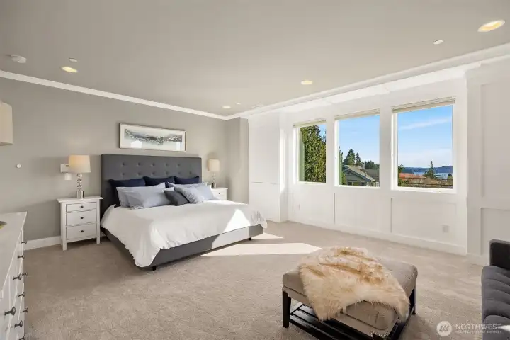 Generous proportions and beautiful millwork make this a luxurious retreat.