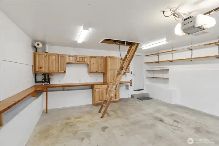 Don't miss the generous storage space over the garage