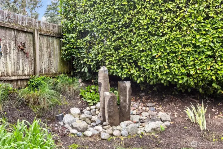 Relax to the sound of a bubbling fountain