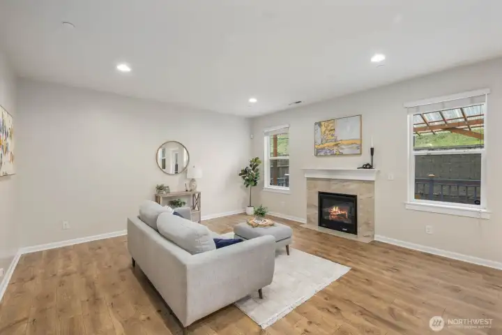 Living Room with Gas Fireplace