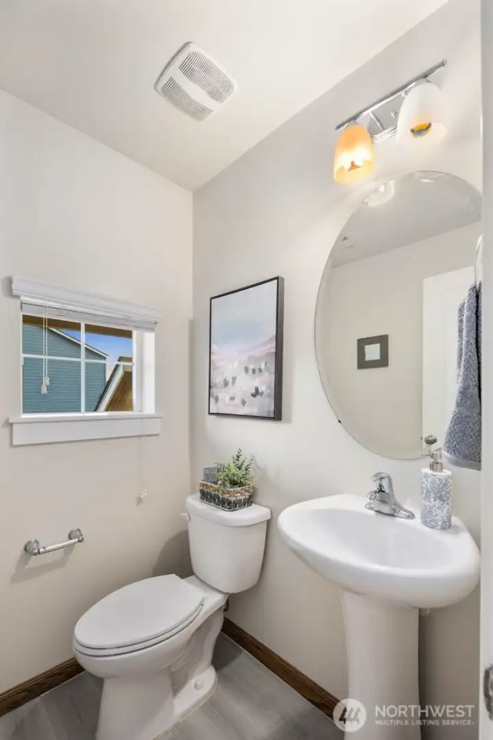 Half bath on Main Floor