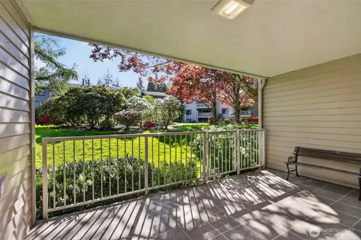 Plenty of space on your deck to sit, enjoy coffee, and take in the beautiful landscaping. There is also extra storage space on the deck! Plenty of space on your deck to sit, enjoy coffee, and take in the beautiful landscaping. There is also extra storage space on the deck!