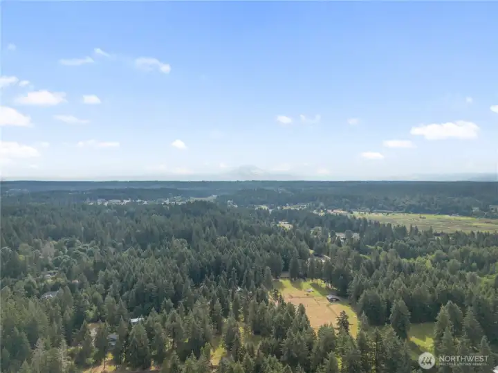 Aerial view of the area.