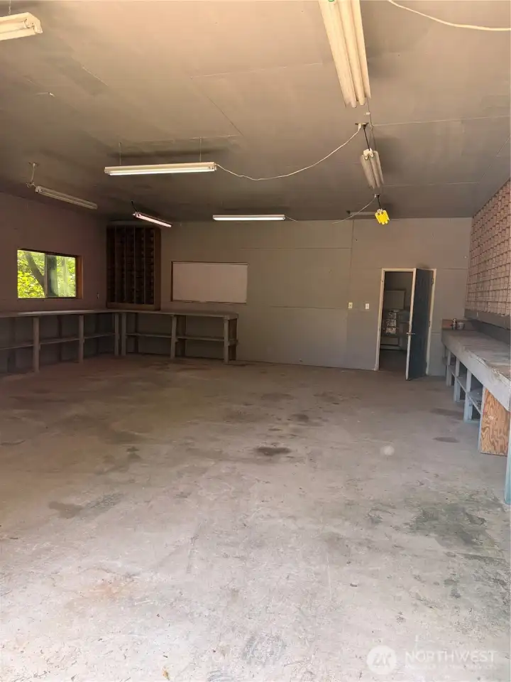 Shop building with room for projects, storage, or your next business idea. Don't forget to check the 24x16 room in the back! Shop building with room for projects, storage, or your next business idea. Don't forget to check the 24x16 room in the back!