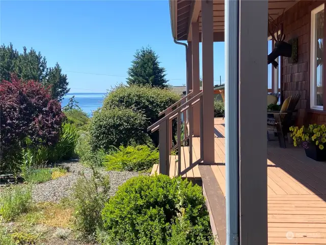View from south side of deck.