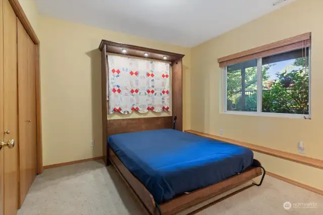 Bedroom #6 with the Murphy Bed down (Bed Included)