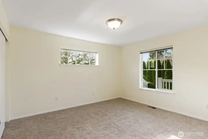 Primary Bedroom with privacy and natural light.