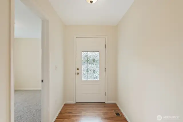 Great size entry way with so much natural light.