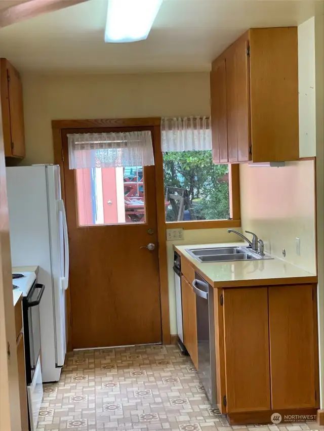 Kitchen from back door.