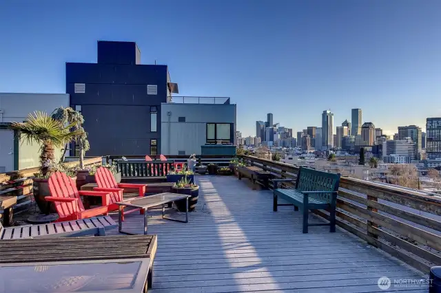 Enjoy sweeping views from your rooftop deck