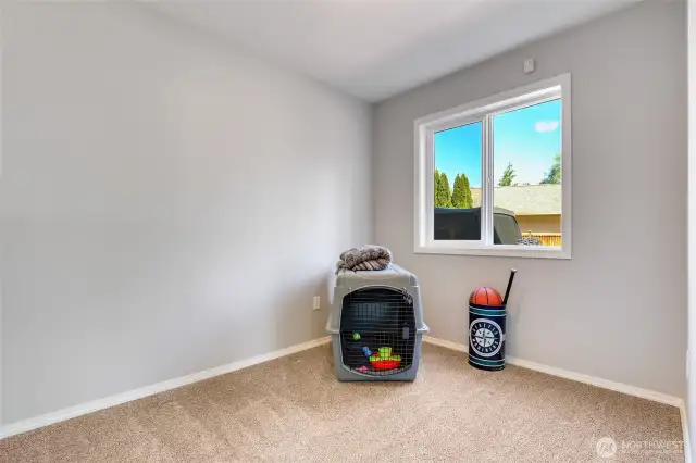 Office space off the family room.