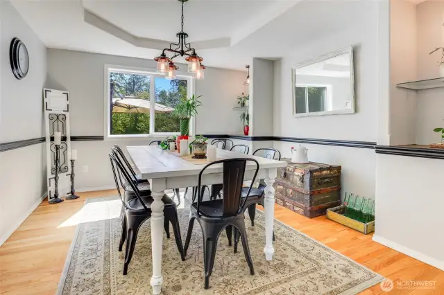Dining room, adjacent to front room and kitchen.