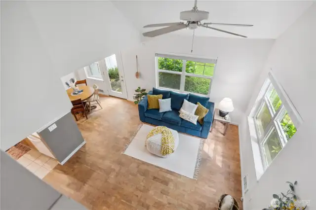 Check out these high ceilings!
