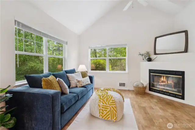 Enjoy the greenery and sunshine with the extra windows