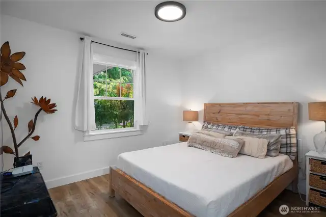Guest bedroom at the front of the house.