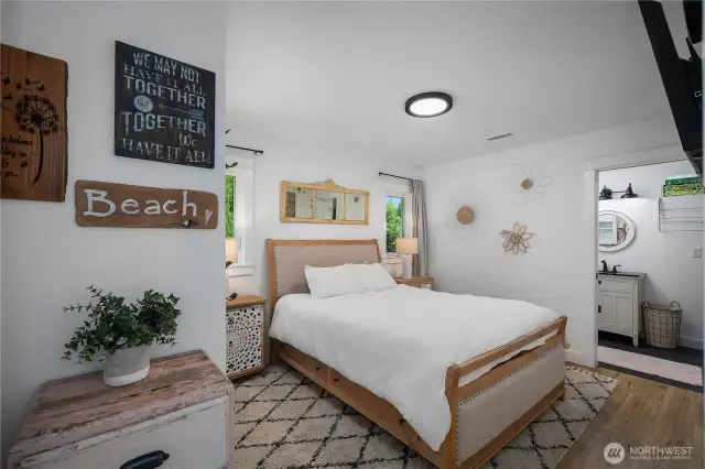 Primary bedroom with ensuite 3/4 bath.