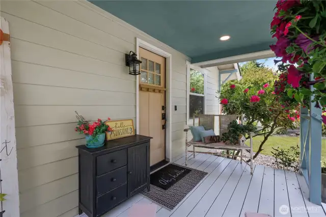 Another view of the covered porch.