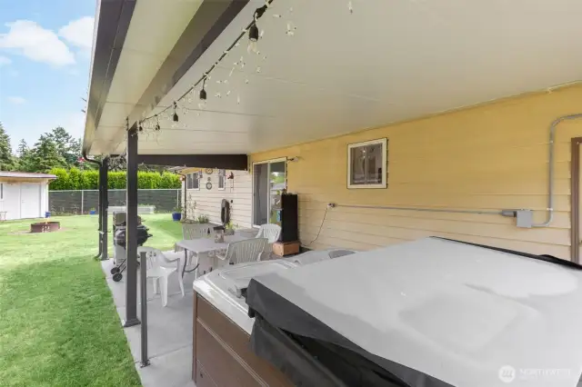 Covered back patio