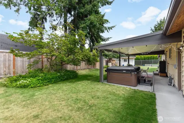 Nice large size flat back yard