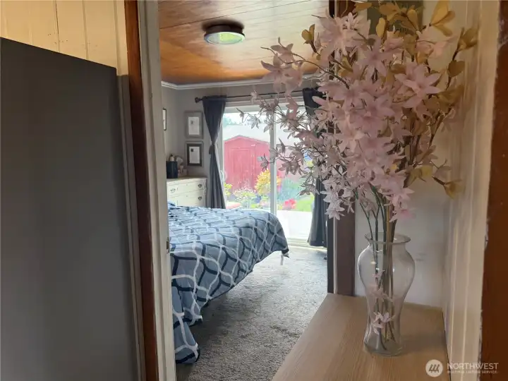 Leading into the main bedroom