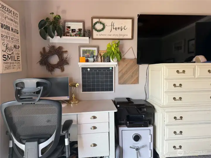 Office space in main bedroom
